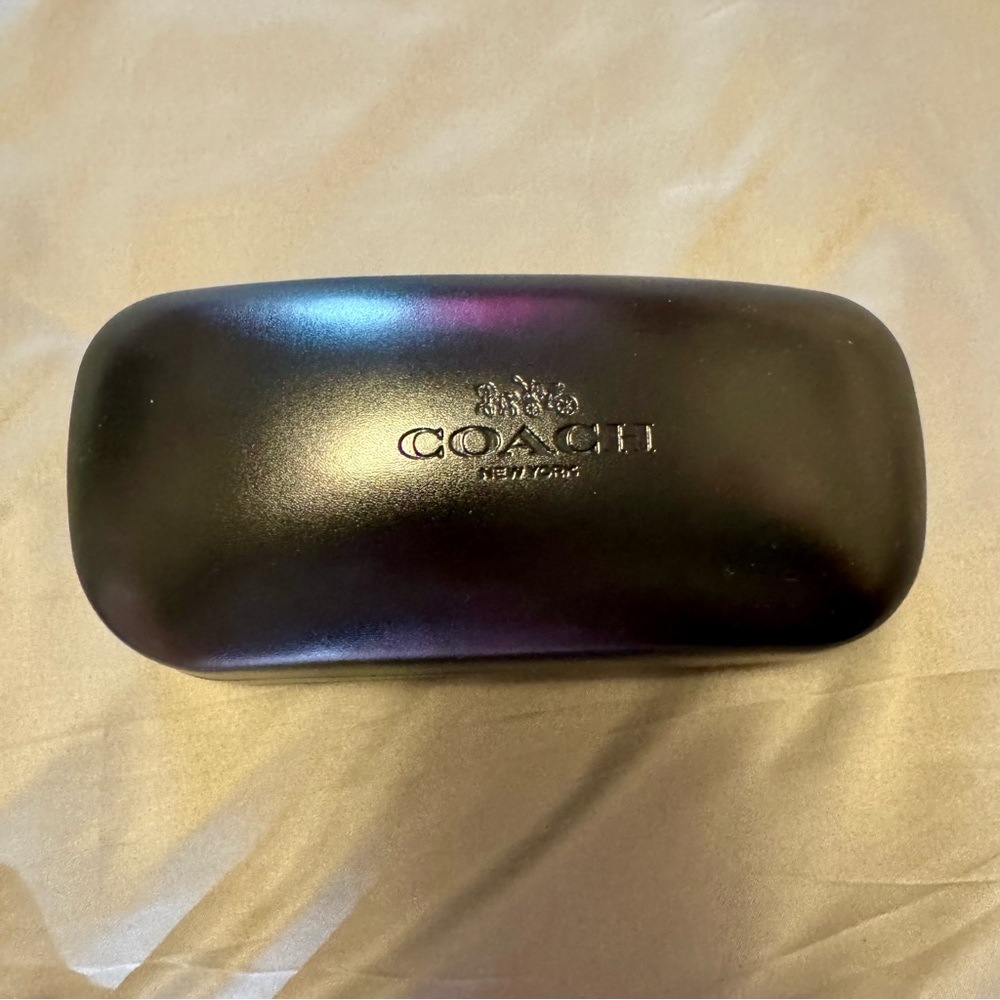 Coach Black Sunglasses Case Clamshell Design - Picture 2 of 6